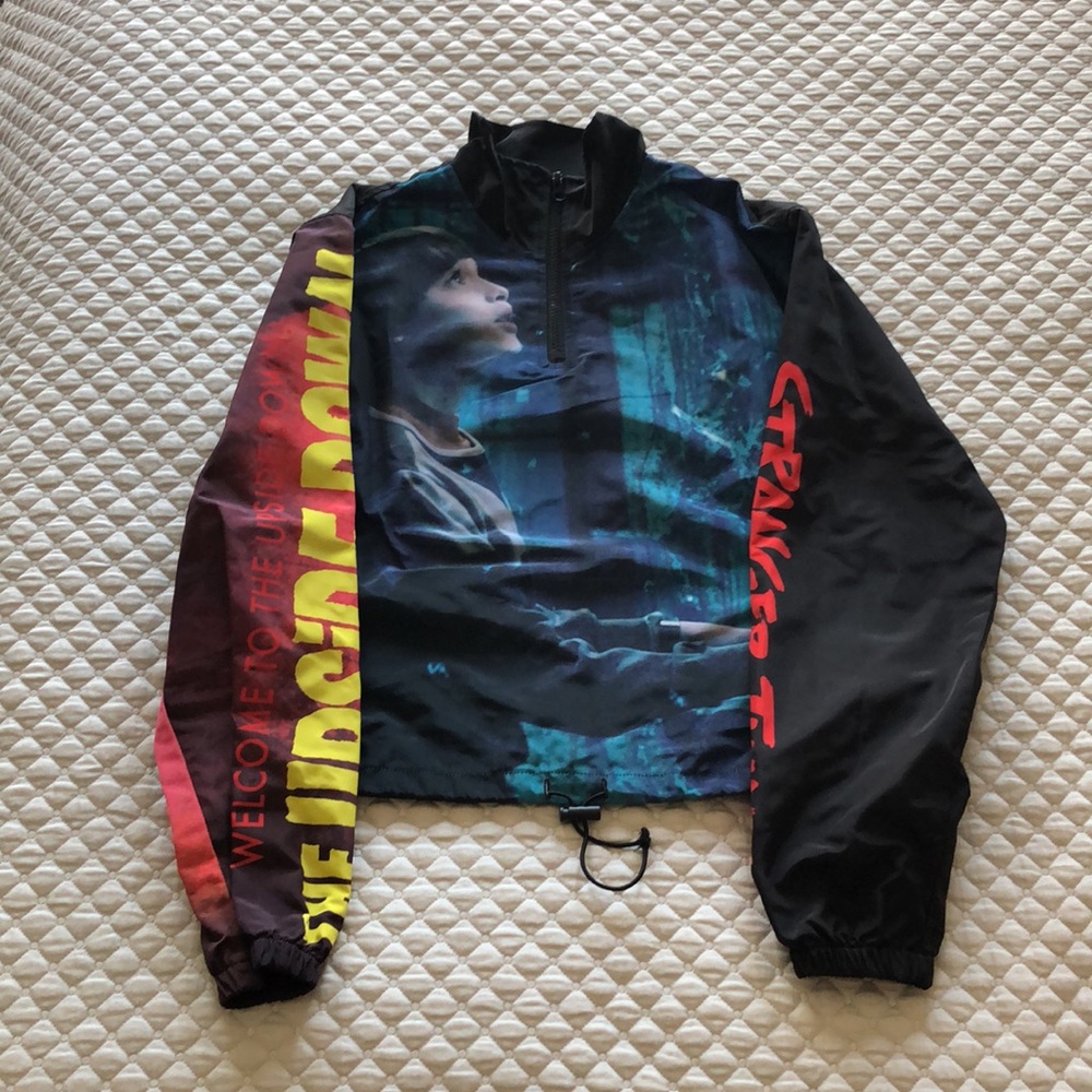 NETFLIX x F21 Stranger Things Cropped Windbreaker